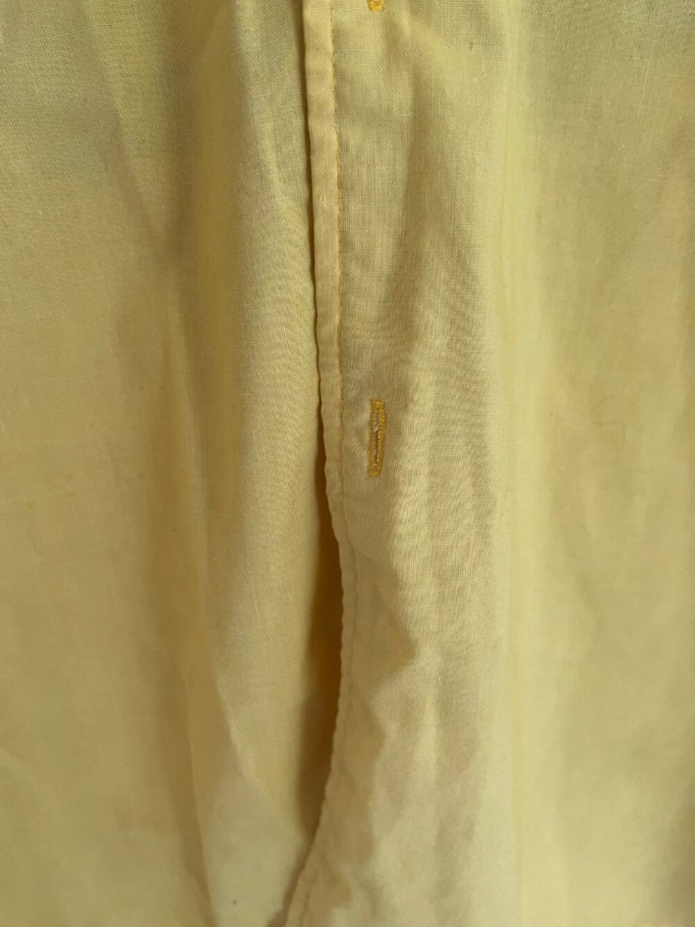 Vintage Electricity Surf City Yellow Short Sleeve Button Down Shirt Men's 80s - Picture 10 of 13